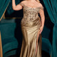 Off Shoulder Scoop Neckline Gown By Ladivine CDS537C - Women Evening Formal Gown - Curves