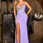 Sweetheart Neckline Leg Slit Gown By Ladivine CDS552 - Women Evening Formal Gown - Special Occasion