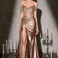Off Shoulder High Slit Gown By Ladivine CDS554 - Women Evening Formal Gown - Special Occasion