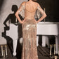 Off Shoulder Fringe Sleeves Gown By Ladivine CDS563 - Women Evening Formal Gown - Special Occasion
