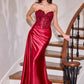Sweetheart Neckline Sheath Gown By Ladivine CDS565 - Women Evening Formal Gown - Special Occasion