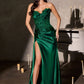3D Floral Sweetheart Neckline Gown By Ladivine CDS567 - Women Evening Formal Gown - Special Occasion