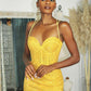 Fitted Sequins Sweetheart Bodice Sheath Dress by Cinderella Divine CM317- Special Occasion