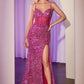Embellished Sweetheart Neckline Sheath Gown by Cinderella Divine CM370 - Special Occasion