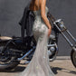 Spaghetti Straps Sweetheart Neck Gown By Ladivine CR383 - Women Evening Formal Gown - Special Occasion