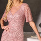 Illusion Scoop Neckline Gown By Ladivine CR887 - Women Evening Formal Gown - Special Occasion/Curves