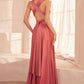 Versatile Neckline A-Line Gown By Amoris CV01P - Women Evening Formal Gown - Special Occasion