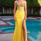 Strapless Beaded Sheer Corset Gown By Ladivine CW301 - Women Evening Formal Gown - Special Occasion