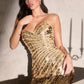 Strapless Sweetheart Neckline Gown By Ladivine CZ2409 - Women Evening Formal Gown - Special Occasion