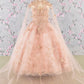 Butterfly Sequin Sweetheart Neckline Kids Mini Quince Dress by Elizabeth K - GK114