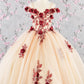 3D Flower Embroidery Sweetheart Kids Mini Quince Dress by Elizabeth K - GK115