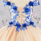 3D Flower Embroidery Sweetheart Kids Mini Quince Dress by Elizabeth K - GK115