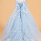 Embellished Sweetheart Neckline Kids Mini Quince Dress by Elizabeth K - GK118