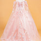 Embellished Sweetheart Neckline Kids Mini Quince Dress by Elizabeth K - GK118