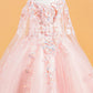 Embellished Sweetheart Neckline Kids Mini Quince Dress by Elizabeth K - GK118