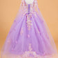 Butterfly Applique Sweetheart Tulle Kids Mini Quince Dress by Elizabeth K - GK119
