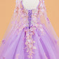 Butterfly Applique Sweetheart Tulle Kids Mini Quince Dress by Elizabeth K - GK119