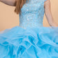 Elizabeth K - GL1600 - Embellished Bodice Tulle Quinceanera Dress