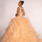 Elizabeth K - GL1600 - Embellished Bodice Tulle Quinceanera Dress