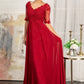 Elizabeth K - GL1982 - Embroidery Chiffon V-Neckline Ballgown Quinceanera Dress