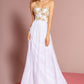 Elizabeth K - GL2050 - Embroidery Strapless Sweetheart Neck Dress