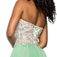 Chiffon Strapless Sequin Sweetheart A-Line by Elizabeth K - GL2092 - Special Occasion/Curves