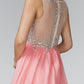 Embellished Sleeveless Crew-Neck A-Line Dress by Elizabeth K - GL2093