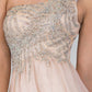 Embellished One Shoulder A-Line Dress by Elizabeth K - GL2094