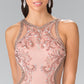 Beads Embellished High-Neck Mermaid Dress by Elizabeth K - GL2237