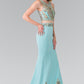 Embroidery Sleeveless Two-Piece Mermaid Dress by Elizabeth K - GL2248