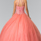 Elizabeth K - GL2348 - Embellished Sleeveless Tulle Quinceanera Dress