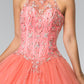 Elizabeth K - GL2348 - Embellished Sleeveless Tulle Quinceanera Dress