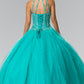 Elizabeth K - GL2348 - Embellished Sleeveless Tulle Quinceanera Dress