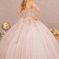 Elizabeth K - GL2604 - Mesh Jewel Sweetheart Neck Quinceanera Dress