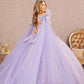 Glitter Sweetheart Neckline Quinceanera Dress by Elizabeth K - GL3175