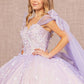 Glitter Sweetheart Neckline Quinceanera Dress by Elizabeth K - GL3175