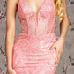 Glitter Sequin Spaghetti Strap Women Formal Dress by GLS by Gloria - GL3201 - Special Occasion/Curves