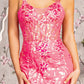 Glitter Spaghetti Strap Trumpet Women Formal Dress by GLS by Gloria - GL3205 - Special Occasion/Curves