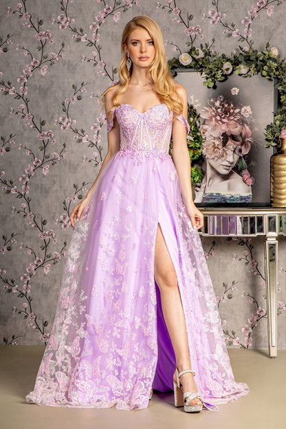 Bead Strapless A-Line Women Formal Dress by GLS by Gloria - GL3206 - Special Occasion/Curves