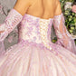 Jewel Sequin Sweetheart Neckline Quinceanera Dress by GLS by Gloria - GL3234