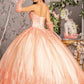 Embroidery Strapless Sweetheart Quinceanera Dress by GLS by Gloria - GL3235