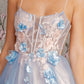 Embroidery Glitter A-Line Women Formal Dress by GLS by Gloria - GL3250 - Special Occasion/Curves