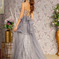 Jewel Sheer Bodice Mermaid Women Formal Dress by GLS by Gloria - GL3273 - Special Occasion/Curves