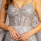 Jewel Sheer Bodice Mermaid Women Formal Dress by GLS by Gloria - GL3273 - Special Occasion/Curves