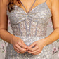 Jewel Sheer Bodice Mermaid Women Formal Dress by GLS by Gloria - GL3273 - Special Occasion/Curves