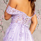 Butterfly Off Shoulder A-Line Women Formal Dress by GLS by Gloria - GL3296 - Special Occasion/Curves