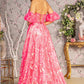 Strapless Sequin A-Line Women Formal Dress by GLS by Gloria - GL3311 - Special Occasion/Curves