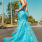 Floral Embroidery Sequin Mermaid Women Formal Dress by GLS by Gloria - GL3333 - Special Occasion/Curves