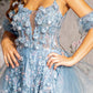 3D Flower Puff Sleeves A-Line Women Formal Dress by GLS by Gloria - GL3358 - Special Occasion/Curves
