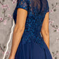 Embroidery Boat Neckline A-Line Women Formal Dress by GLS by Gloria - GL3362 - Special Occasion/Curves